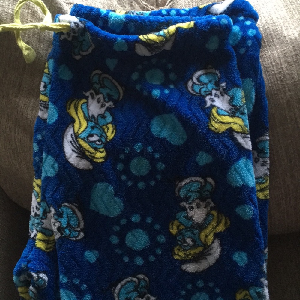Smurf long fizzy pj pants
